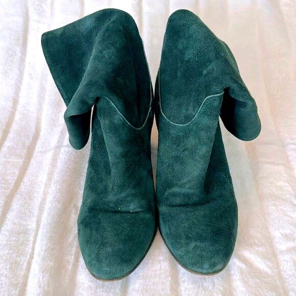 Free People Dakota suede slouch block heel boot | boho festival coastal cowgirl - Picture 2 of 9